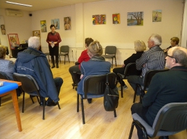 Otvorenje izložbe slika, Ljiljana Smontara