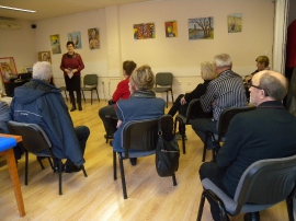 Otvorenje izložbe slika, Ljiljana Smontara