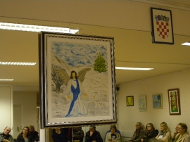 Otvorenje izložbe slika, Marija Glavičić Počuč